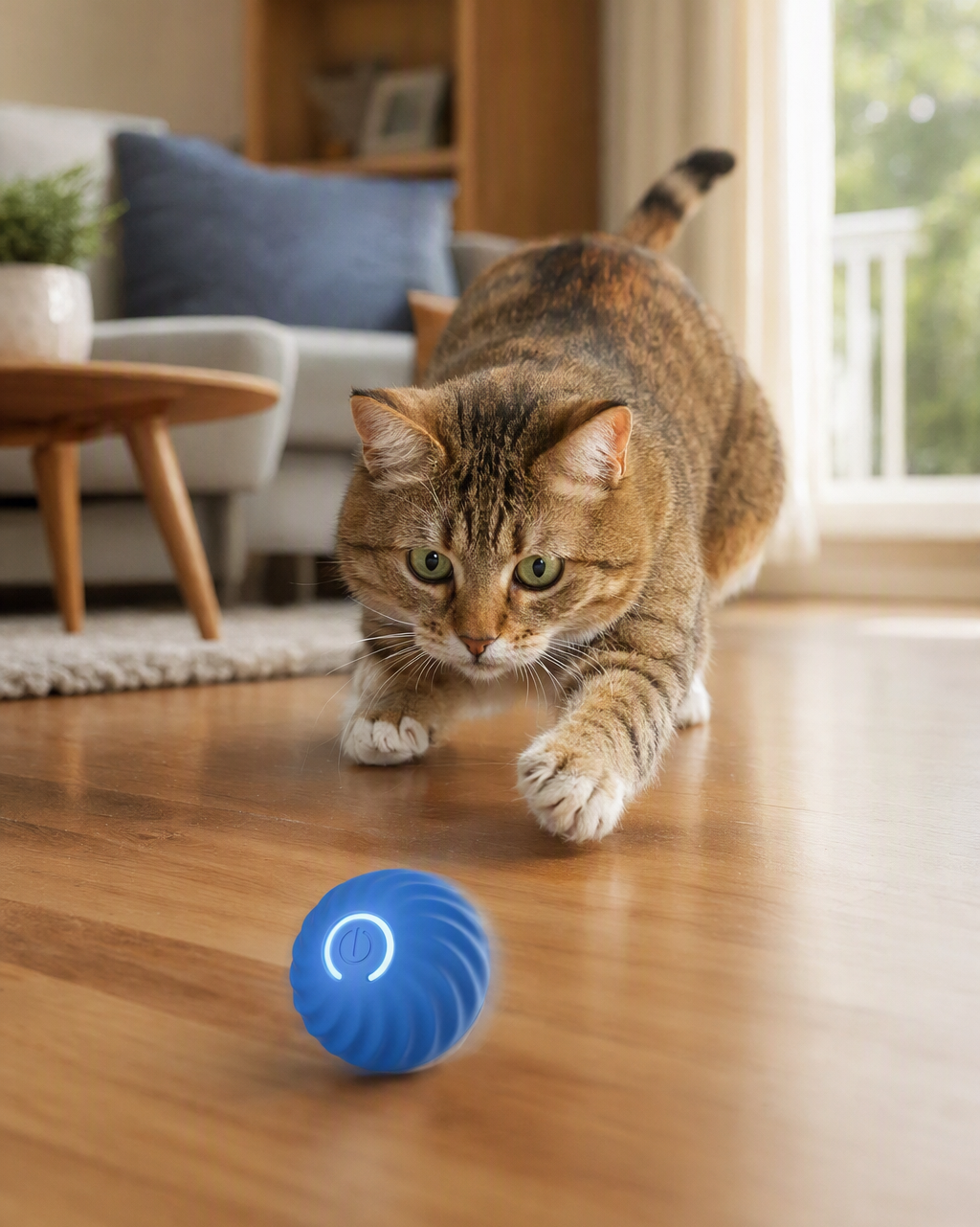 Self-Rolling Smart Ball