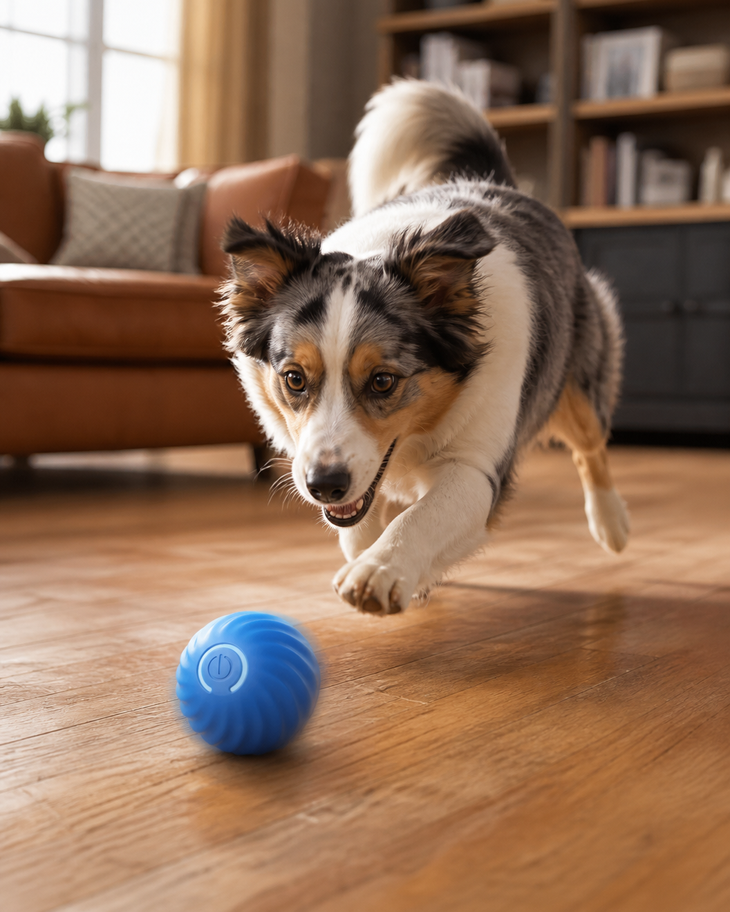Self-Rolling Smart Ball